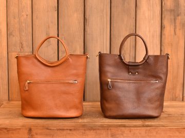 リング取っ手のハンドバッグ 後面