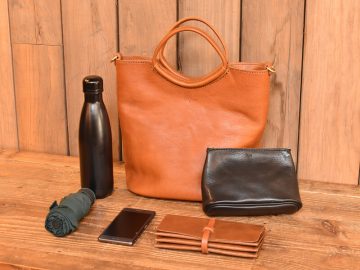 リング取っ手のハンドバッグ 収納してみた